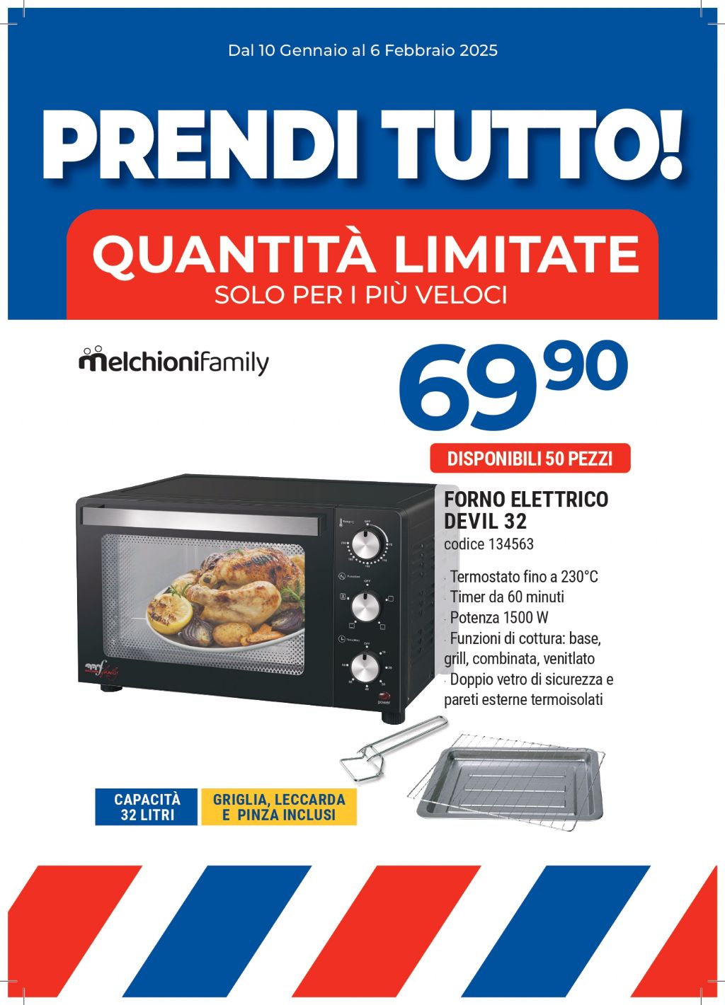 FORNO ELETTRICO DEVIL 32